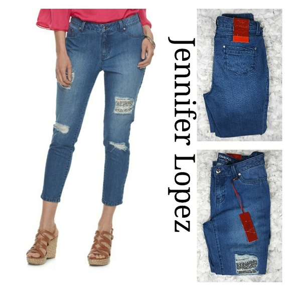 Jennifer Lopez Denim - Jennifer Lopez Cropped Super Skinny